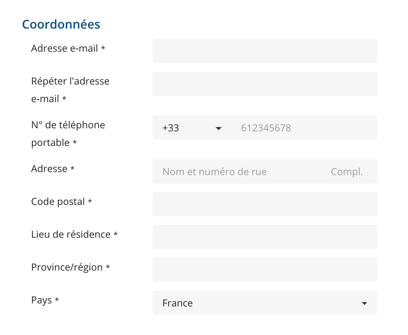 Formulaire partie 1